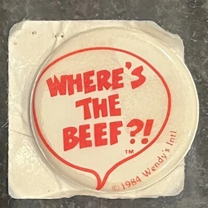 Pegatina Clara Peller Where’s the Beef Wendy’s 1984 - Imagen 1 de 3