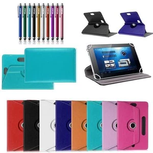 Universal Leather Stand Box Case Cover For Android Asus Tablet 7" 8" inch w/ Pen - Picture 1 of 15