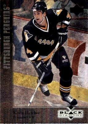 1996-97 Upper Deck Black Diamond #54 Kevin Hatcher PITTSBURGH PENGUINS - Image 1 of 2