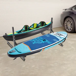 Kayak Storage Rack 2 Capacity Freestanding Kayak Stands Outdoor Storage 275lbs - Picture 1 of 19