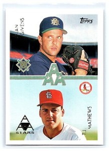 1996 Topps Baseball - #102 Brian Givens / T.J. Mathews AAA STARS 