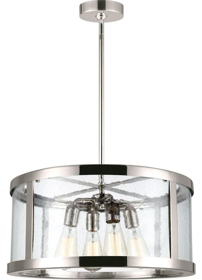 Feiss Harrow 4 Light 20 inch Pendant, Polished Nickel, F3199/4PN - Image 1 of 1