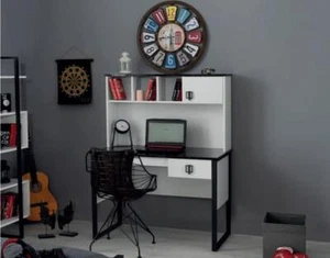 Schreibtisch Weiß Möbel Holz Kinderzimmer Design Modern Tisch Jugenzimmer Neu - Bild 1 von 2