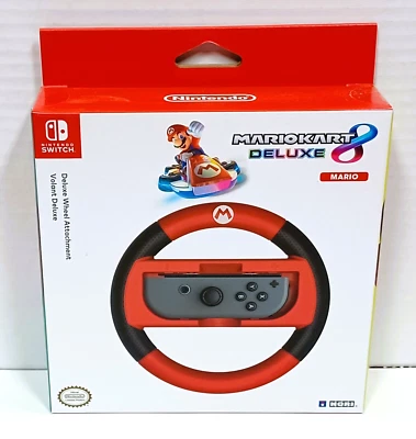 HORI Official Nintendo Switch Mario Kart 8 Deluxe Wheel Mario Version Brand New - Image 1 of 3