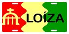 LOIZA Flag Puerto Rico Municipio 6" X 12" License Plate PR Boricua Emblem 