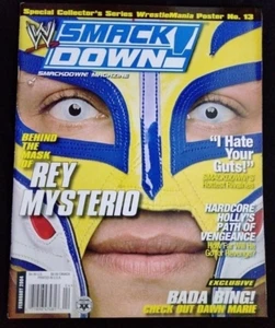 WWE SMACKDOWN Magazine FEBRUARY 2004 Rey Mysterio WCW ECW AEW TNA WWF Wrestling - Picture 1 of 5
