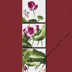 Monalisa 11CT cross stitch kits "Large Lotus"-225cm*75cm - Picture 1 of 3