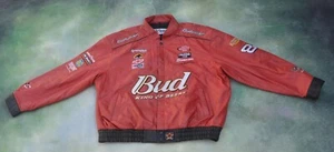 Vintage Chase Authentics NASCAR Dale Earnhardt Jr Men's Leather Jacket Size 3XL. - Picture 1 of 12