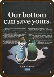 1968 KEDS MAINSAIL SHOES Vintage-Look-Edge *** DECORATIVE REPLICA METAL SIGN *** - Picture 1 of 1