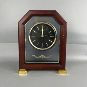 Vintage Wooden Frame Seiko QZ379B Table Watch - Picture 1 of 7