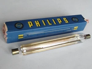PHILIPS Soffittenlampe S19 halbverspiegelt gold 40W 220-230V neu, OVP - Vintage - Bild 1 von 7