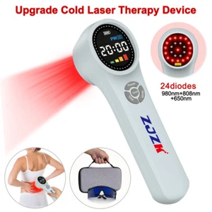 1760mW Red Infrared Light Therapy Sciatica Pain Relief Cold Laser LLLT Device - Picture 1 of 11