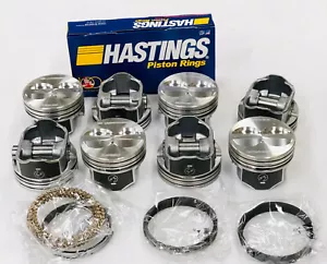 Pistons and MOLY Rings Combo kit compatible with Chevrolet SBC SB 350 5.7L - Bild 1 von 7