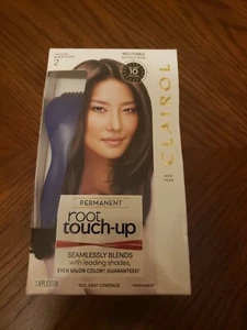 Clairol Permanent Hair Root Touch Up Creme Salon Color 2 Shades Black - Picture 1 of 6