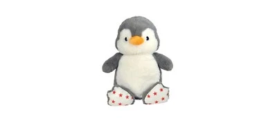 Pingüino de peluche de vacaciones Cloud B Dreamy Hugginz con estrellas rojas 10" Foto 1 de 4