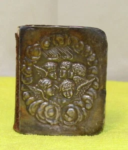 c1900 tiny Antique Bible related Common Prayer sterling silver cover HALLMARKED - Foto 1 di 10