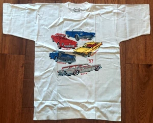 Vintage Deep Rock Gasoline Kinder Werbung Shirt Tankstelle Promo '57 Chevy - Bild 1 von 6
