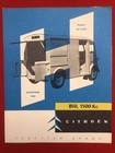 Vintage Original 1960 Citroen Traction Avant Sales Brochure 6 Pages from France
