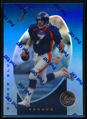 1997 Pinnacle Select Certified John Elway #10 Mirror Blue w/ Peel Coating - Image 1 of 2