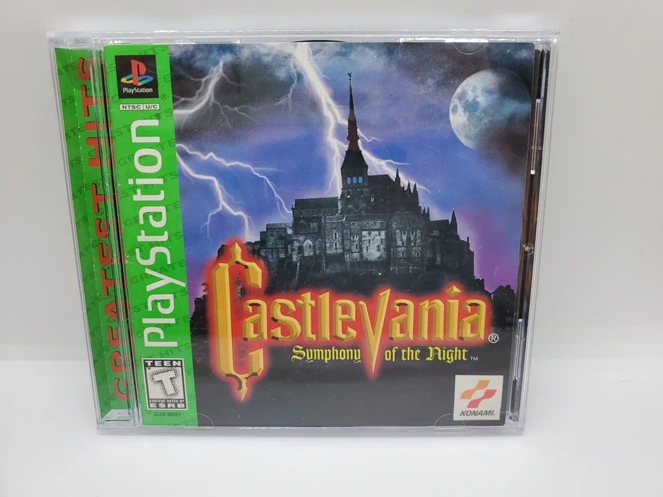 Castlevania: Symphony of the Night (Greatest Hits) (Sony PlayStation 1 PS1) CIB - Image 1 of 4