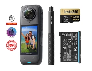 Insta360 X4 360 8K Action Camera Bundle + Selfie Stick + 256GB Card + Warranty - Picture 1 of 7
