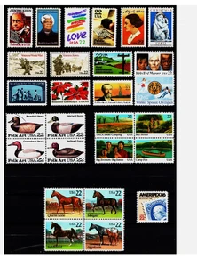 US stamps,  1985 Commemorative Year Set of 27,    #2110, 2137-42, 2152-66, MNH - Picture 1 of 1
