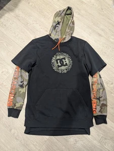 DC shoes Black/Camo Hoodie Technical Dwr Ski Snowboard Dri Ride Size M - Picture 1 of 8