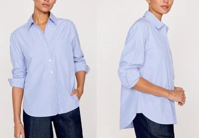 Camisa Brochu Walker $275 Everyday listra azul; G - Imagem 1 de 4