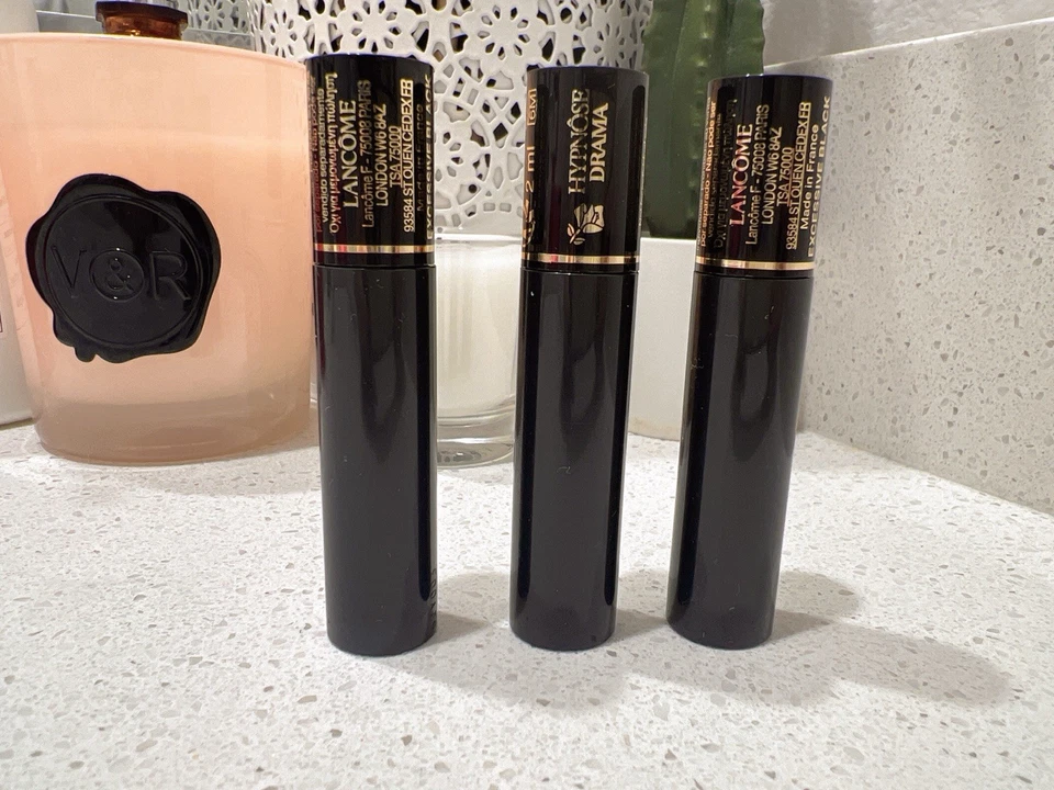 3X Máscara de pestañas Lancôme Hypnose Drama 01 - negra excesiva 2 ml*3 Foto 1 de 4
