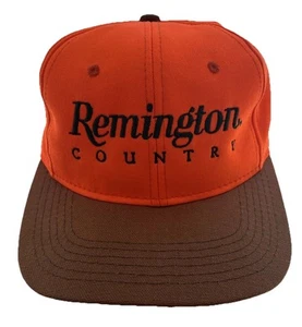 De colección Años 90 Remington Country Naranja Clásico Tiro Caza Snapback Sombrero EE. UU. - Imagen 1 de 15