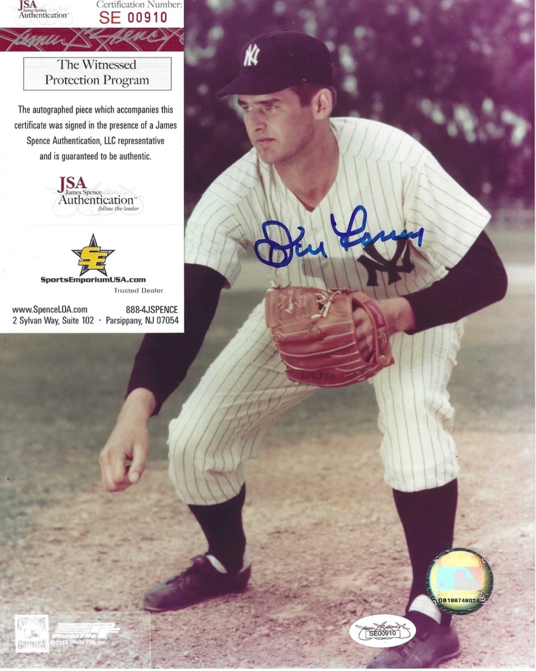 d2020 New York Yankees signed Don Larsen - 8x10 - HOF - AUTHENTICATED - Image 1 of 1