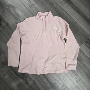 North Face Pullover Womens Large Fleece Quarter Zip Lightweight Outdoors Hiking - Picture 1 of 11