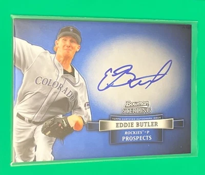 2012 Bowman Sterling - Prospect Autograph Eddie Butler #BSAP-EB Colorado Rockies - Image 1 of 2