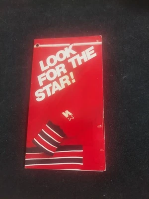 Etiqueta de ropa vintage Look For The Star Star Starter sin perforar Larry Bird Bob Nystrom Foto 1 de 3