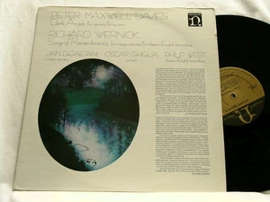 PETER MAXWELL DAVIES Dark Angels JAN DeGAETANI Oscar Ghiglia LP Wernick - Picture 1 of 1