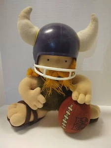 Vintage 1983 Minnesota Vikings NFL Huddles Plush Mascot Doll W/Sash Tudor Games - Picture 1 of 5