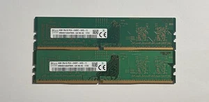 8 GB (2x4GB) DDR4 UDIMM RAM - SK HYNIX HMA851U6AFR6N-UH - PC4-2400T - PC RAM - Bild 1 von 1