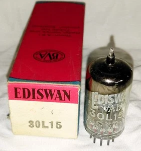 Nuevo de lote antiguo Ediswan 30L15 (PCC805) tubo de vacío radio TV válvula, PROBADO - Imagen 1 de 5