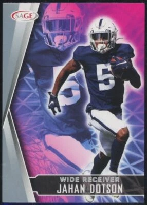 2022 SAGE High Series Jahan Dotson Rookie Silver Parallel Commanders RC #138 - Image 1 of 2