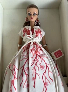 BARBIE SEIDENSTEIN PALME STRAND KORALLE NRFB | Mattel Mode Modell Kollektion - selten - Bild 1 von 12