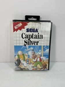 Captain Silver SMS Game Cartridge Box Case Art Sega Master System Hangtab - Picture 1 of 10