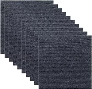 Self-Adhesive Grey Carpet Tiles 30 x 30cm Anti-Slip Durable Square Flooring 2025 - Picture 1 of 18