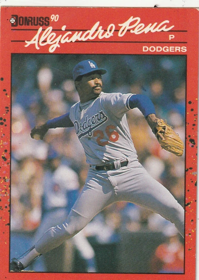 FREE SHIPPING-MINT-1990 Donruss Alejandro Pena #664 DODGERS PLUS BONUS CARDS - Image 1 of 1