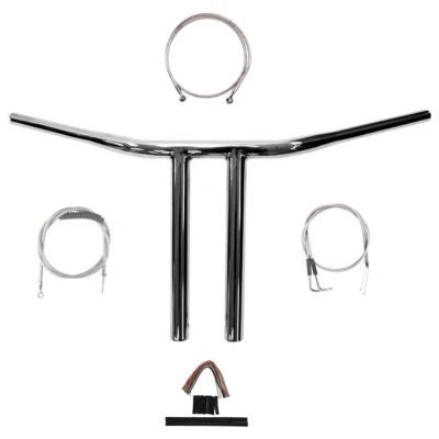 Kit de manillar Chopper T 1990-1995 Harley-Davidson Dyna 1 1/4" cromado 12" Foto 1 de 2