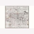 Carte Antique de Paris, France & Environs par Goujon, 1852