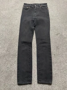 Maison Margiela MM6 Jeans 6 Black Skinny Stretch Slim Denim Italy Ladies READ - Picture 1 of 14