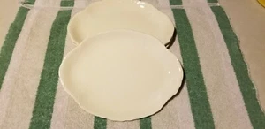 1950's Homer Laughlin China White Scalloped Edge Serving Platter 11-3/4" x8-7/8" - Picture 1 of 6