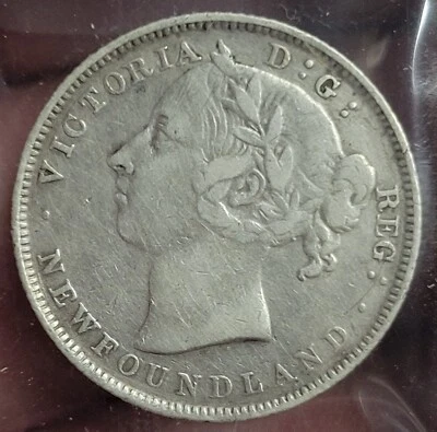 Canada Newfoundland 1899  20 cents VF *Cleaned* - Image 1 of 3