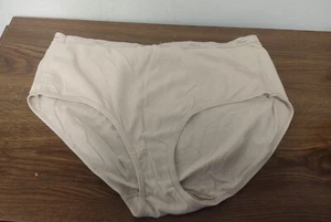 Hanes Beige Classic Brief Cotton Panties Women's Size 10 - Picture 1 of 3
