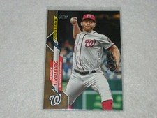 2020 TOPPS SERIES 1 STEPHEN STRASBURG GOLD BORDER NATIONALS 1112/2020